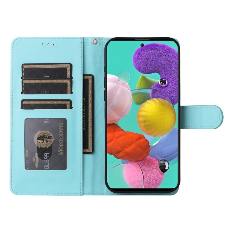 For Samsung Galaxy A51 Diamond Lattice Leather Flip Phone Case