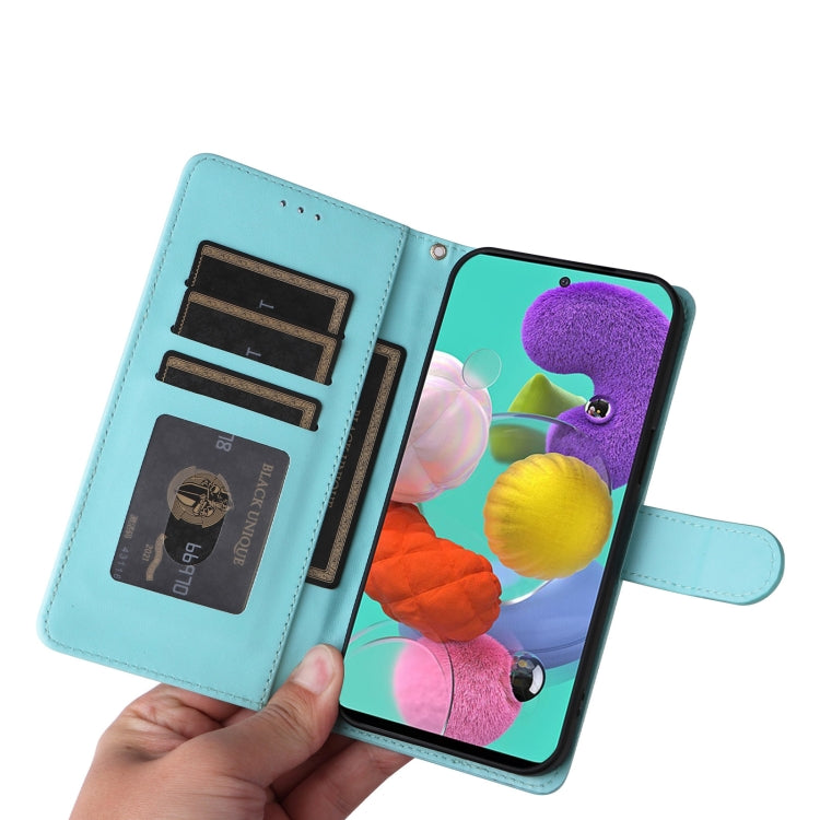 For Samsung Galaxy A51 Diamond Lattice Leather Flip Phone Case