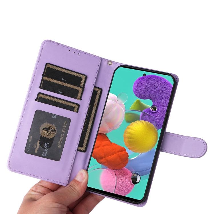 For Samsung Galaxy A51 Diamond Lattice Leather Flip Phone Case