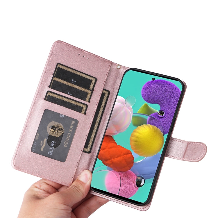 For Samsung Galaxy A51 Diamond Lattice Leather Flip Phone Case
