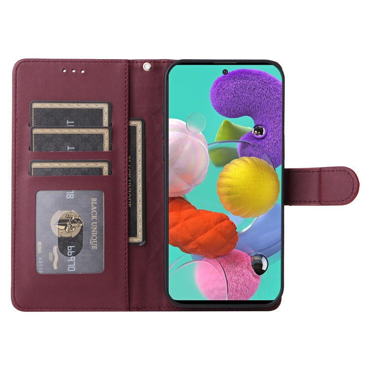 For Samsung Galaxy A51 Diamond Lattice Leather Flip Phone Case