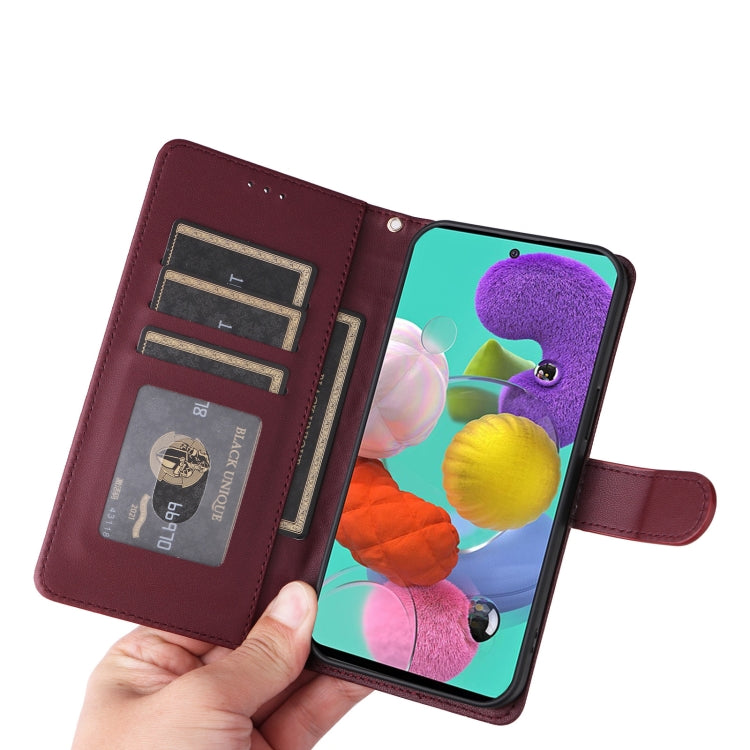 For Samsung Galaxy A51 Diamond Lattice Leather Flip Phone Case