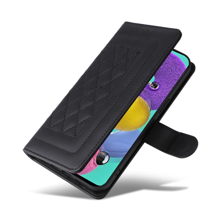 For Samsung Galaxy A51 Diamond Lattice Leather Flip Phone Case