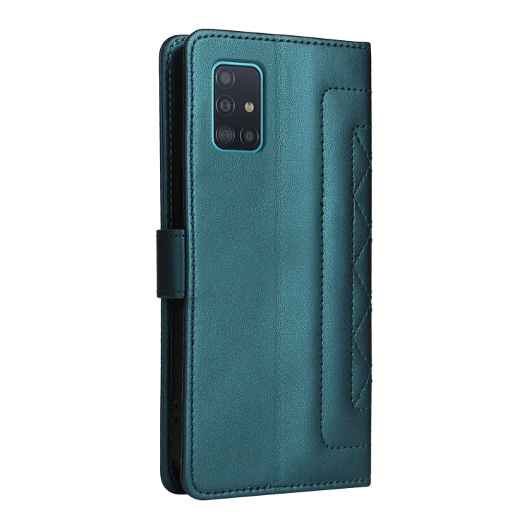 For Samsung Galaxy A51 Diamond Lattice Leather Flip Phone Case