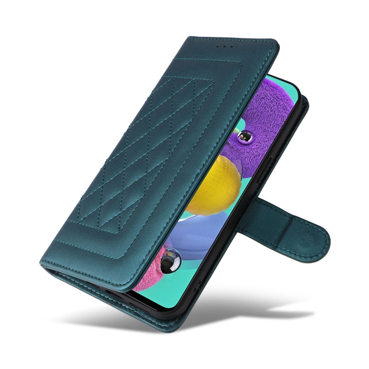 For Samsung Galaxy A51 Diamond Lattice Leather Flip Phone Case