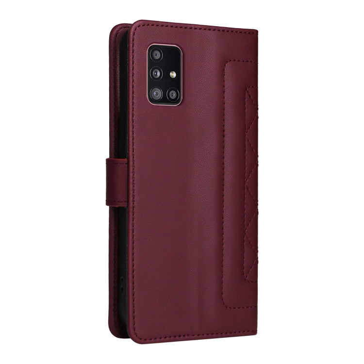 For Samsung Galaxy A51 5G Diamond Lattice Leather Flip Phone Case