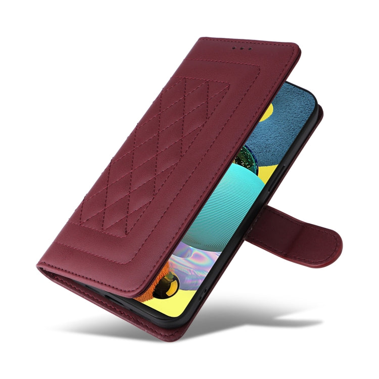 For Samsung Galaxy A51 5G Diamond Lattice Leather Flip Phone Case