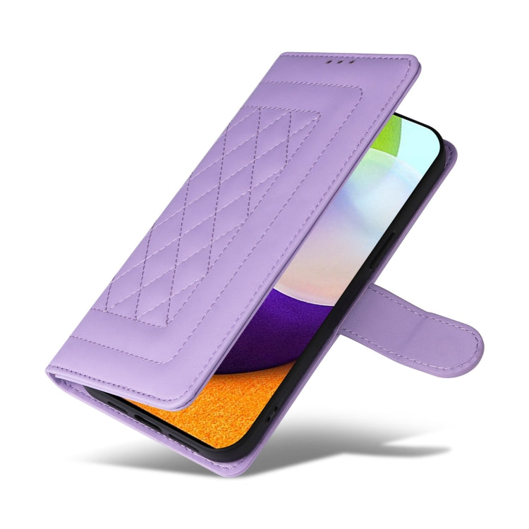 For Samsung Galaxy A52 Diamond Lattice Leather Flip Phone Case