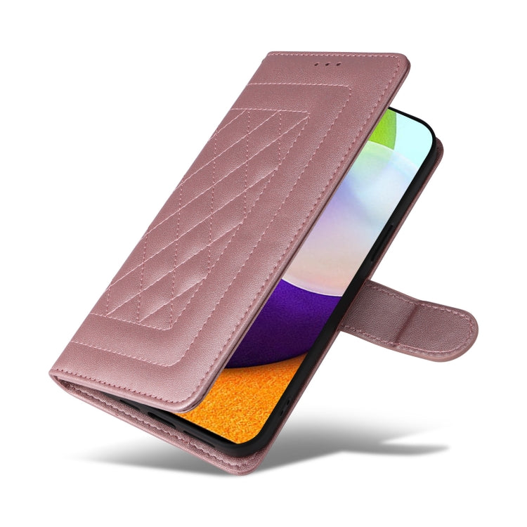 For Samsung Galaxy A52 Diamond Lattice Leather Flip Phone Case