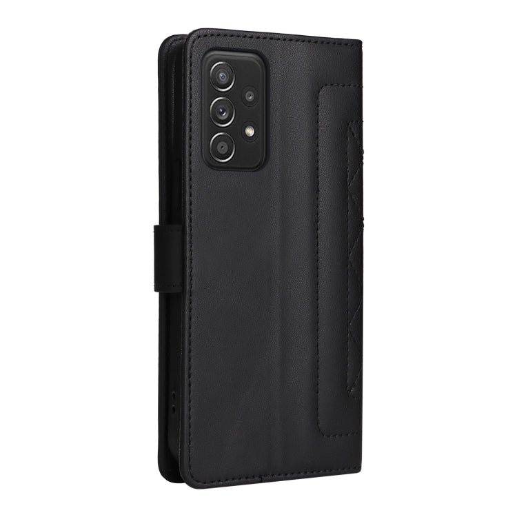 For Samsung Galaxy A52 Diamond Lattice Leather Flip Phone Case
