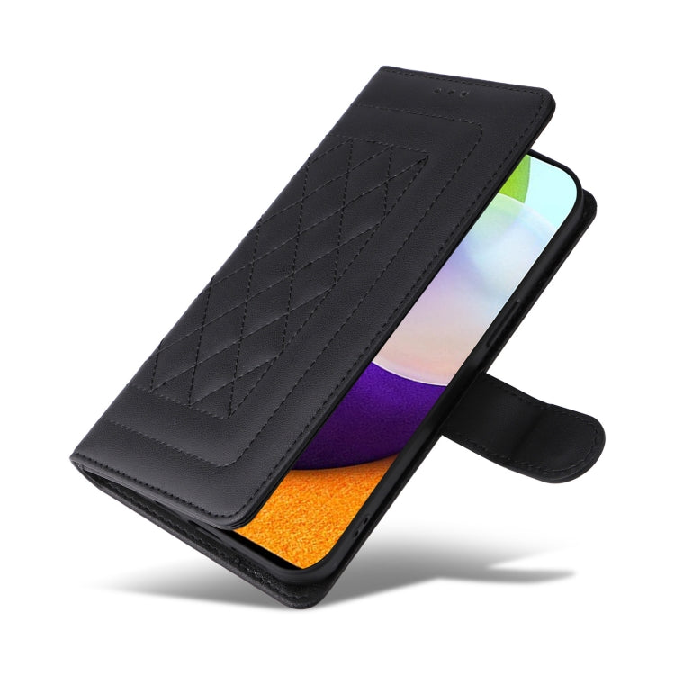 For Samsung Galaxy A52 Diamond Lattice Leather Flip Phone Case
