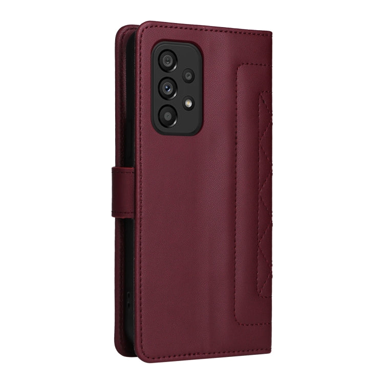 For Samsung Galaxy A53 Diamond Lattice Leather Flip Phone Case