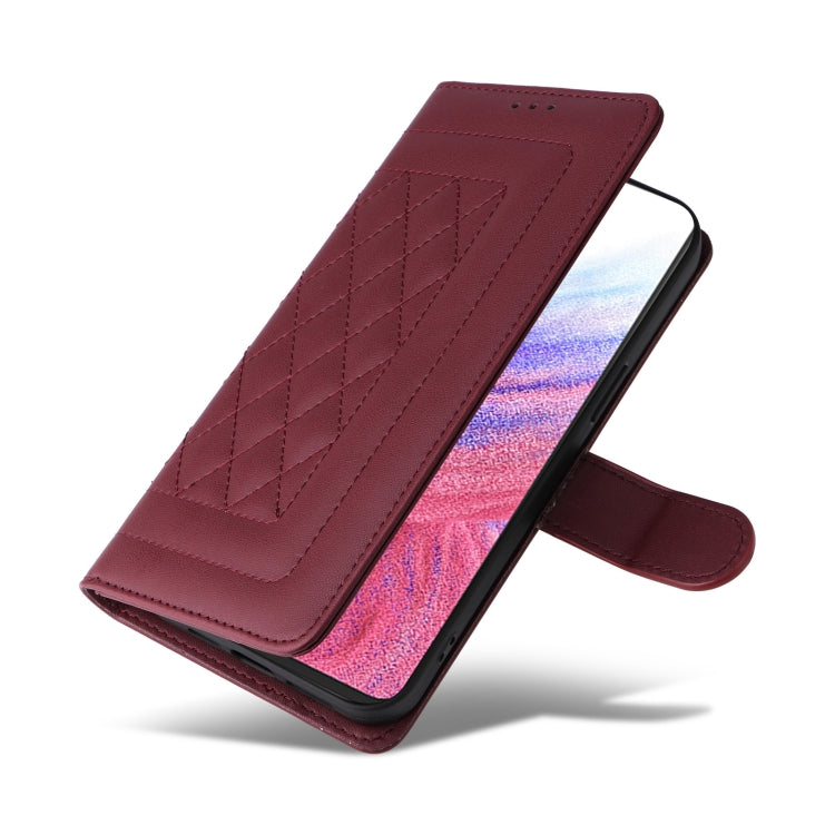 For Samsung Galaxy A53 Diamond Lattice Leather Flip Phone Case