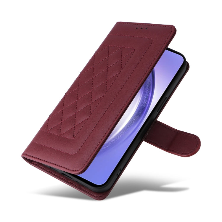 For Samsung Galaxy A54 5G Diamond Lattice Leather Flip Phone Case