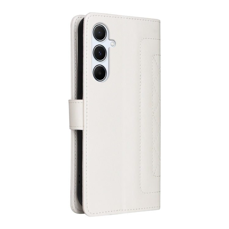 For Samsung Galaxy A55 Diamond Lattice Leather Flip Phone Case