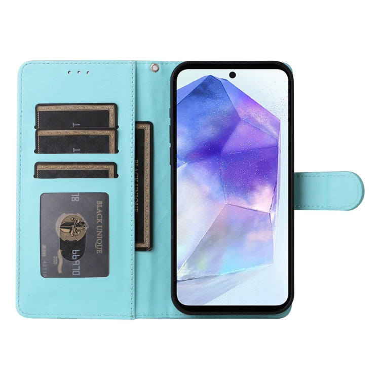 For Samsung Galaxy A55 Diamond Lattice Leather Flip Phone Case