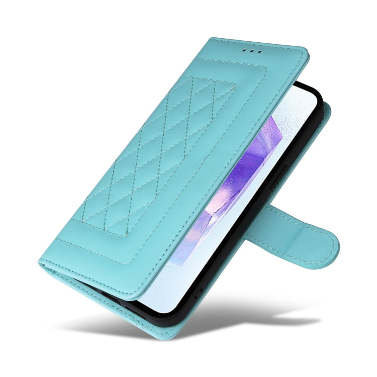 For Samsung Galaxy A55 Diamond Lattice Leather Flip Phone Case