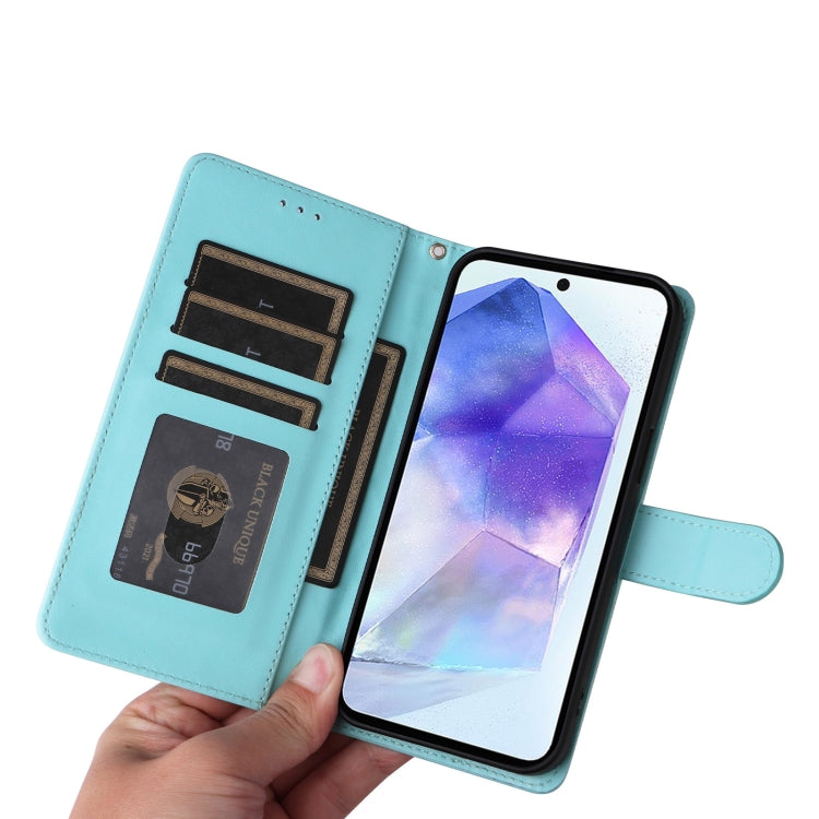 For Samsung Galaxy A55 Diamond Lattice Leather Flip Phone Case