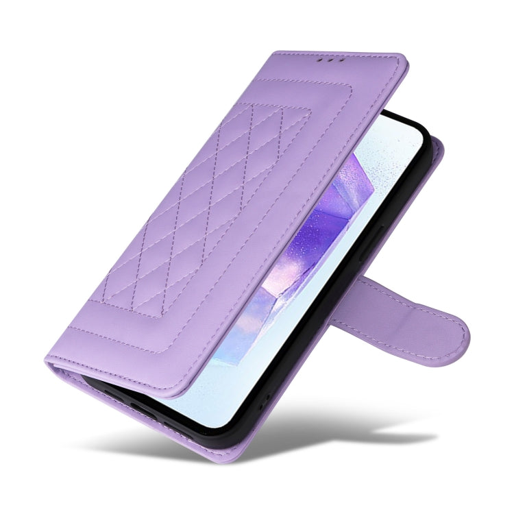 For Samsung Galaxy A55 Diamond Lattice Leather Flip Phone Case