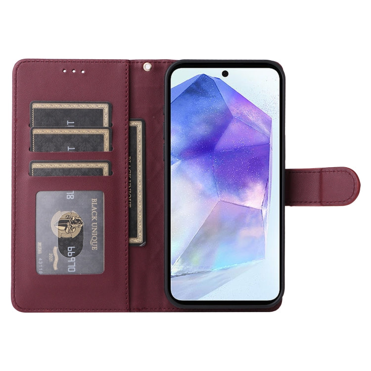 For Samsung Galaxy A55 Diamond Lattice Leather Flip Phone Case