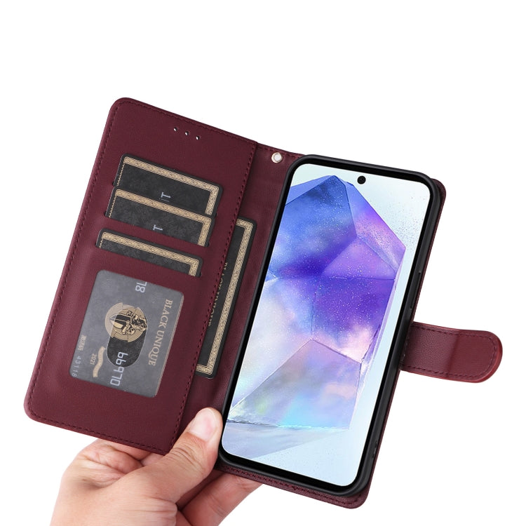For Samsung Galaxy A55 Diamond Lattice Leather Flip Phone Case