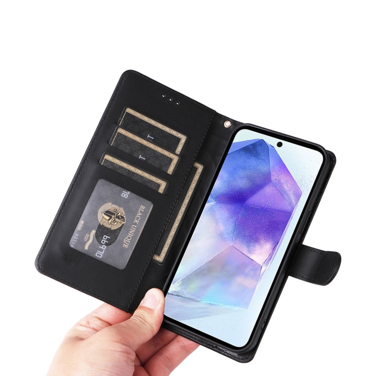 For Samsung Galaxy A55 Diamond Lattice Leather Flip Phone Case