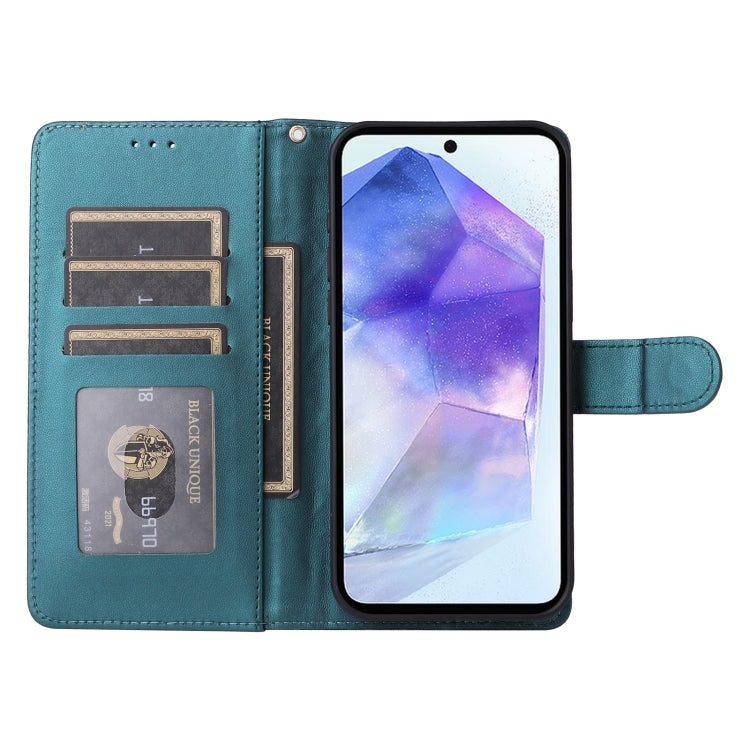 For Samsung Galaxy A55 Diamond Lattice Leather Flip Phone Case
