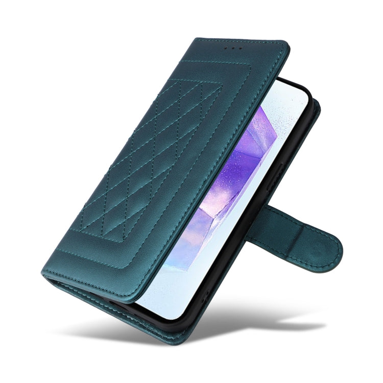 For Samsung Galaxy A55 Diamond Lattice Leather Flip Phone Case