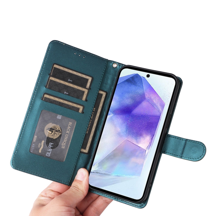 For Samsung Galaxy A55 Diamond Lattice Leather Flip Phone Case