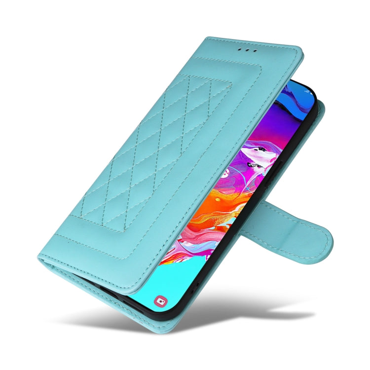 For Samsung Galaxy A70 Diamond Lattice Leather Flip Phone Case