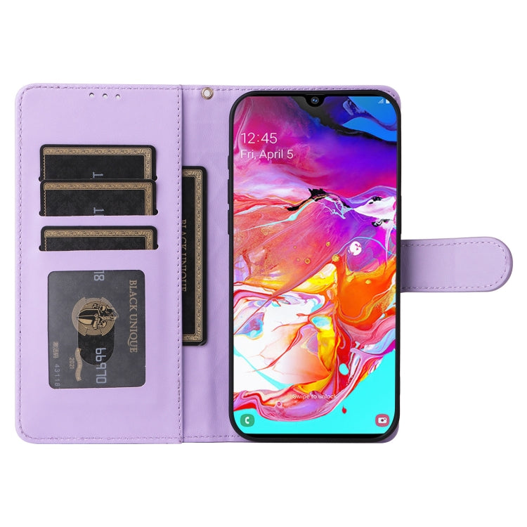 For Samsung Galaxy A70 Diamond Lattice Leather Flip Phone Case