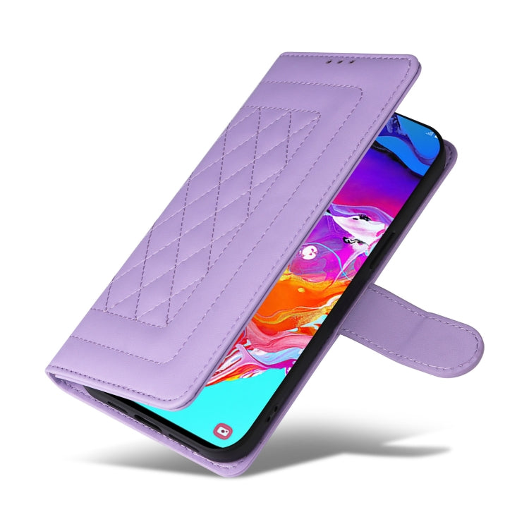 For Samsung Galaxy A70 Diamond Lattice Leather Flip Phone Case