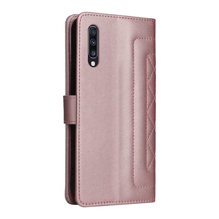 For Samsung Galaxy A70 Diamond Lattice Leather Flip Phone Case