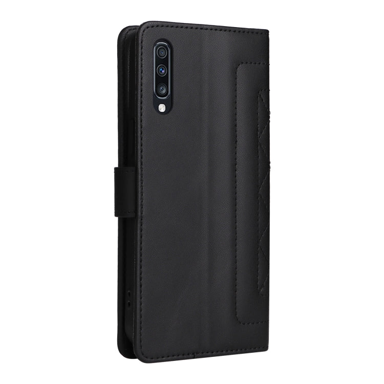 For Samsung Galaxy A70 Diamond Lattice Leather Flip Phone Case