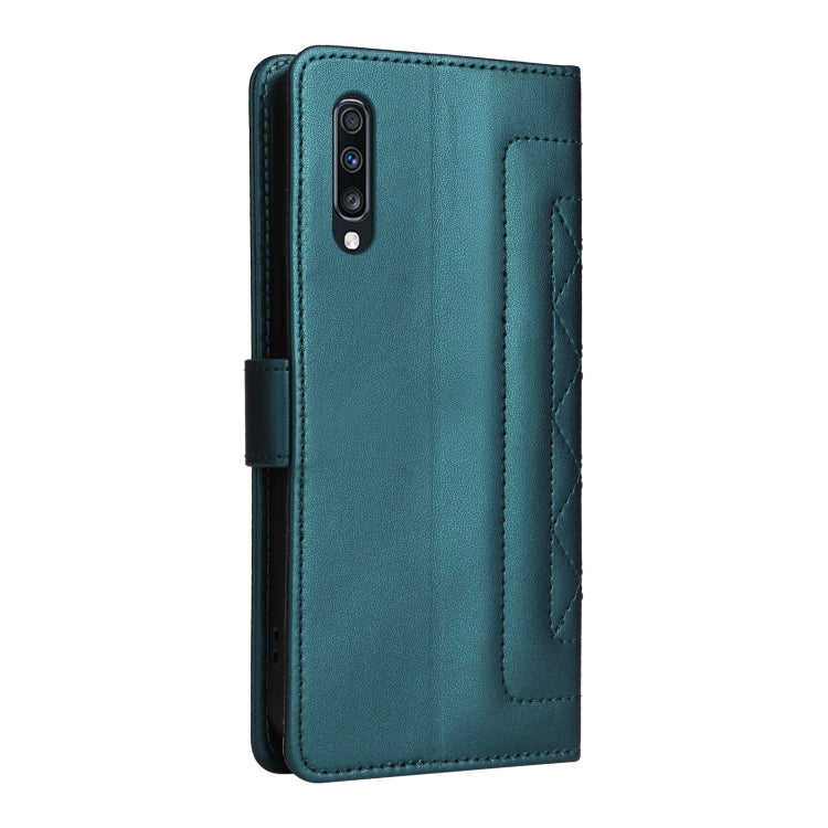 For Samsung Galaxy A70 Diamond Lattice Leather Flip Phone Case