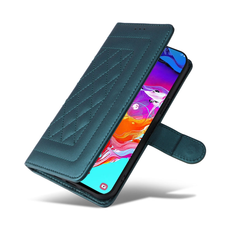 For Samsung Galaxy A70 Diamond Lattice Leather Flip Phone Case