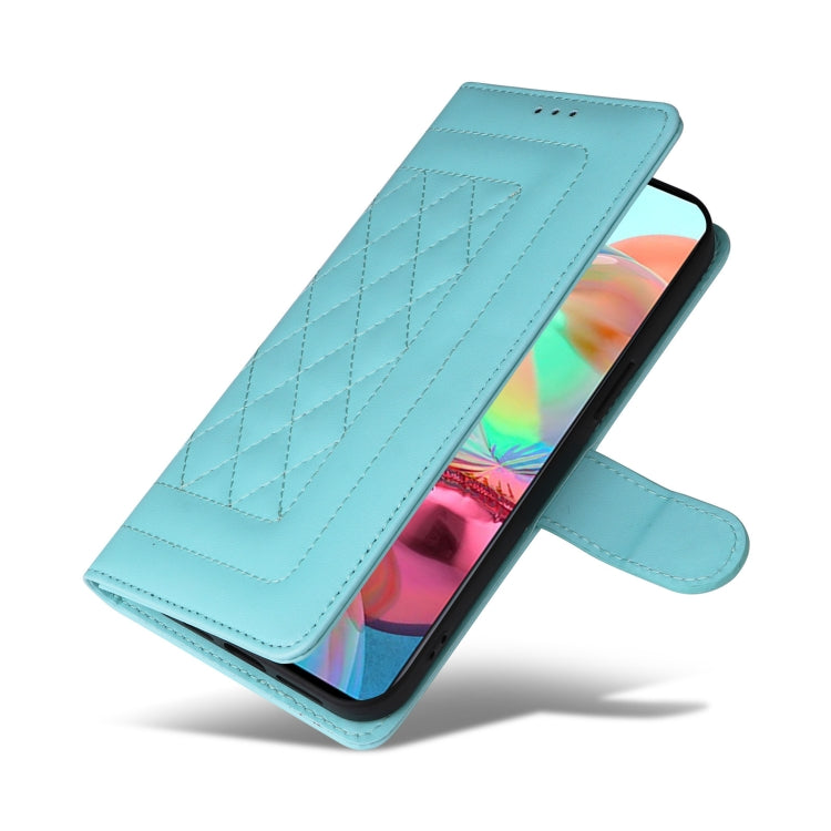 For Samsung Galaxy A71 Diamond Lattice Leather Flip Phone Case