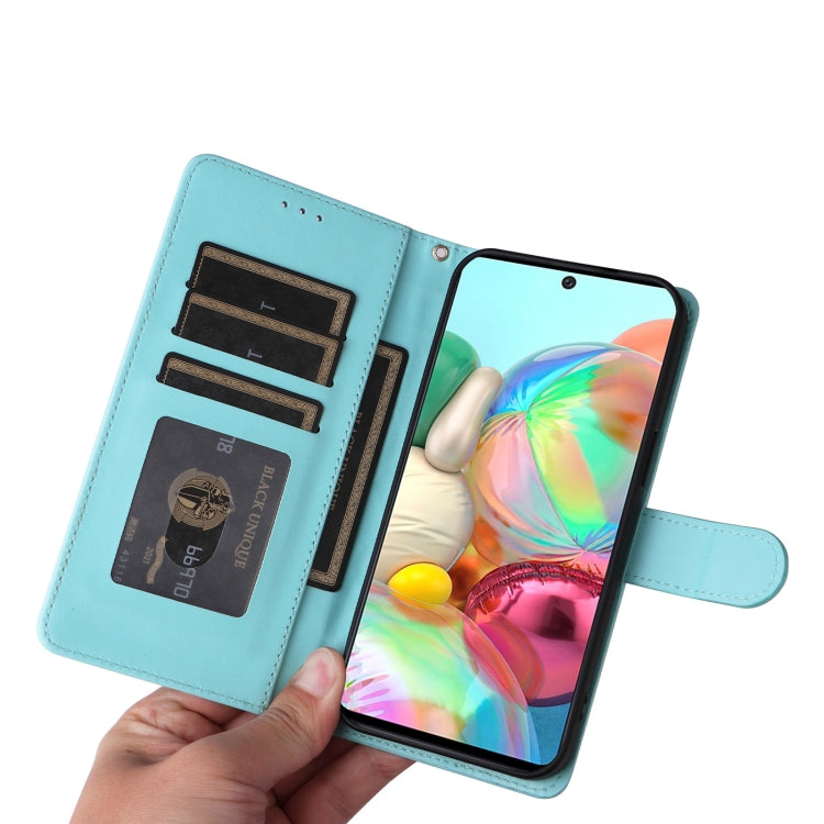 For Samsung Galaxy A71 Diamond Lattice Leather Flip Phone Case