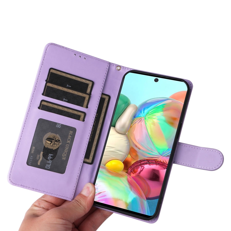 For Samsung Galaxy A71 Diamond Lattice Leather Flip Phone Case