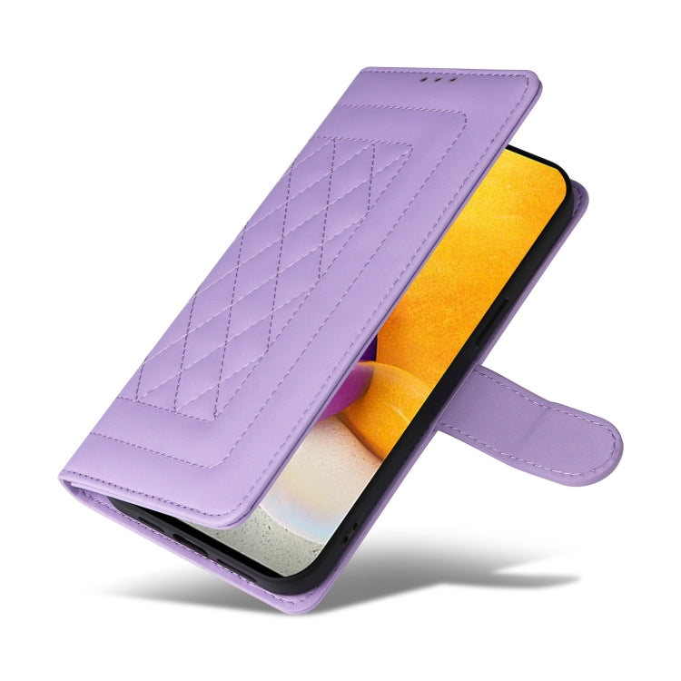 For Samsung Galaxy A72 Diamond Lattice Leather Flip Phone Case