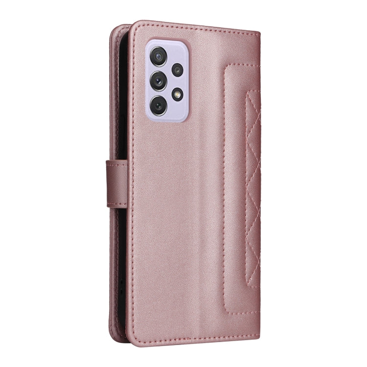 For Samsung Galaxy A72 Diamond Lattice Leather Flip Phone Case
