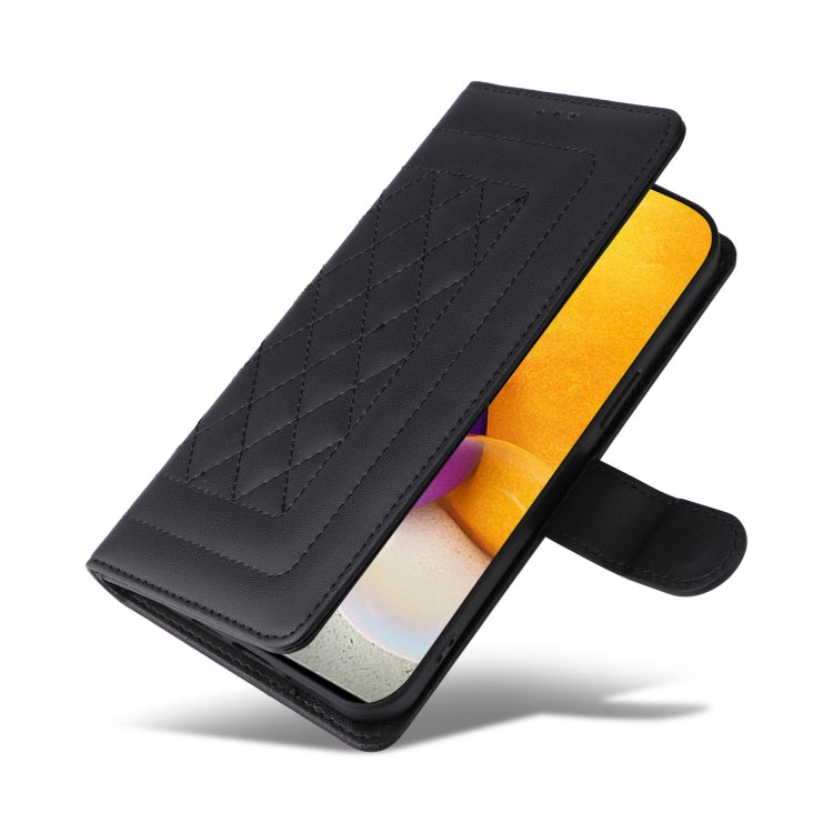 For Samsung Galaxy A72 Diamond Lattice Leather Flip Phone Case
