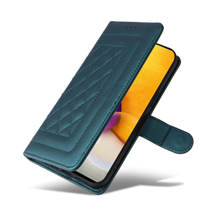 For Samsung Galaxy A72 Diamond Lattice Leather Flip Phone Case