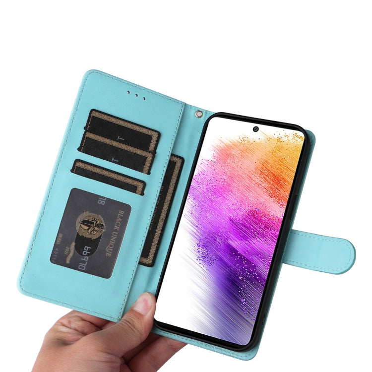 For Samsung Galaxy A73 5G Diamond Lattice Leather Flip Phone Case