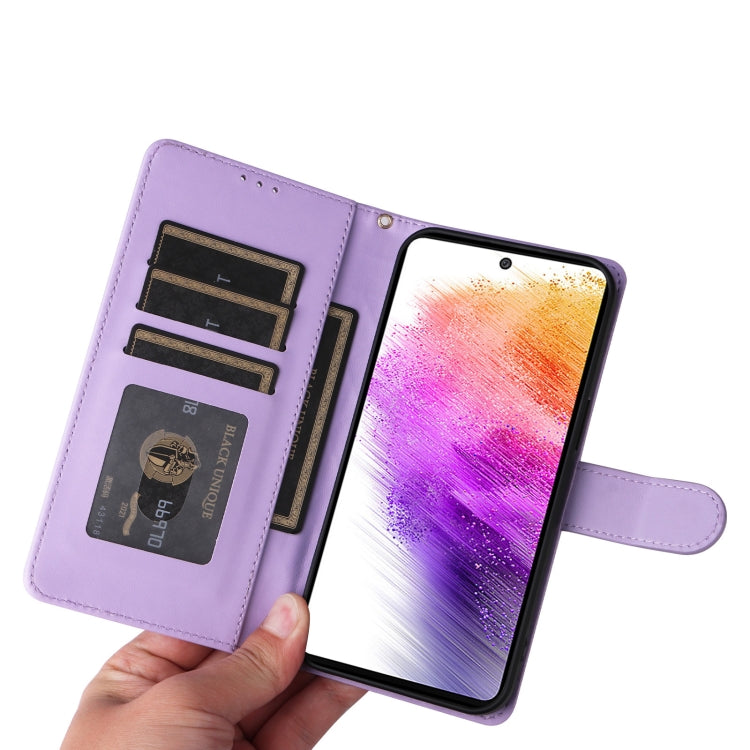 For Samsung Galaxy A73 5G Diamond Lattice Leather Flip Phone Case