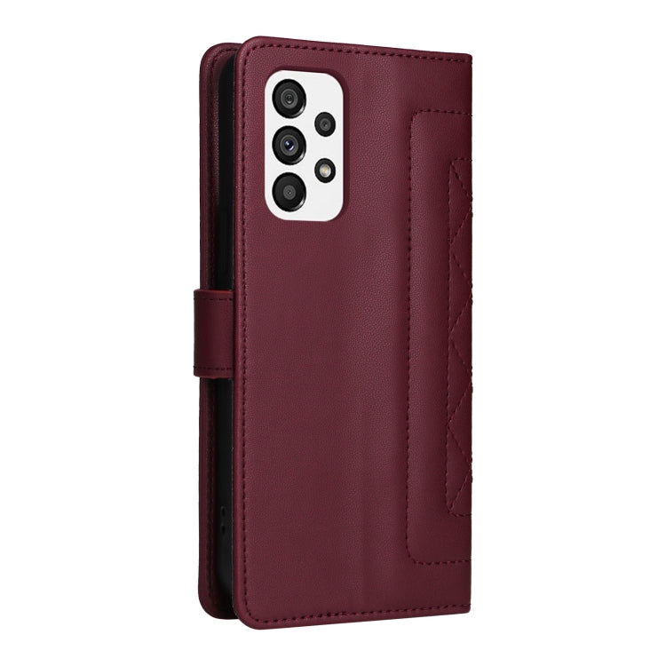 For Samsung Galaxy A73 5G Diamond Lattice Leather Flip Phone Case