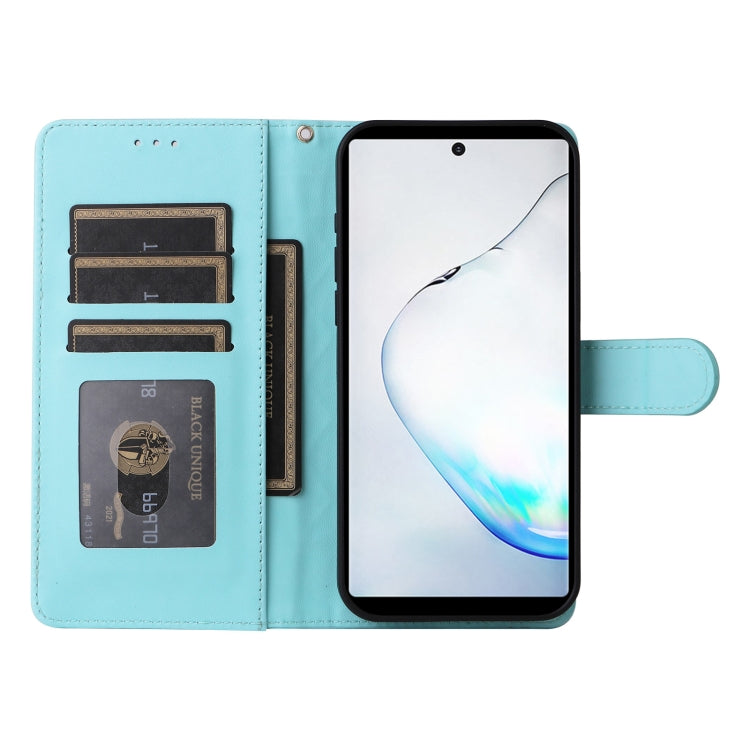 For Samsung Galaxy Note10+ Diamond Lattice Leather Flip Phone Case