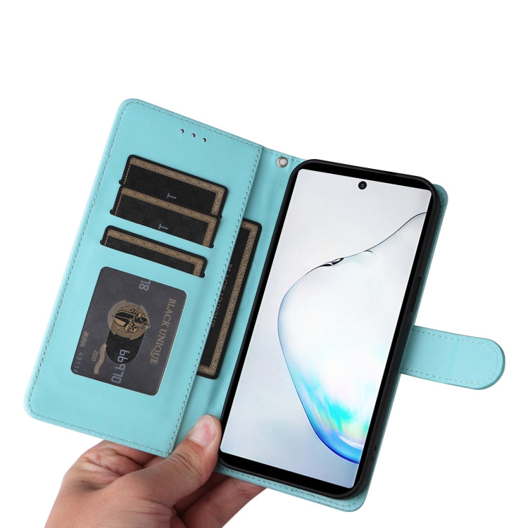 For Samsung Galaxy Note10+ Diamond Lattice Leather Flip Phone Case