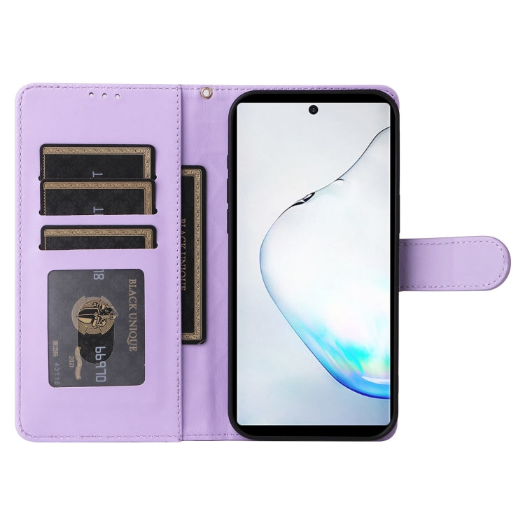 For Samsung Galaxy Note10+ Diamond Lattice Leather Flip Phone Case