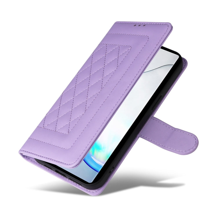 For Samsung Galaxy Note10+ Diamond Lattice Leather Flip Phone Case